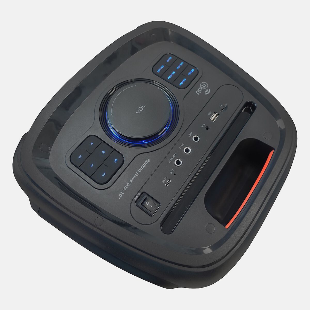 Parlante Port&aacute;til Bluetooth MLAB 9568 10" x 2 Negro