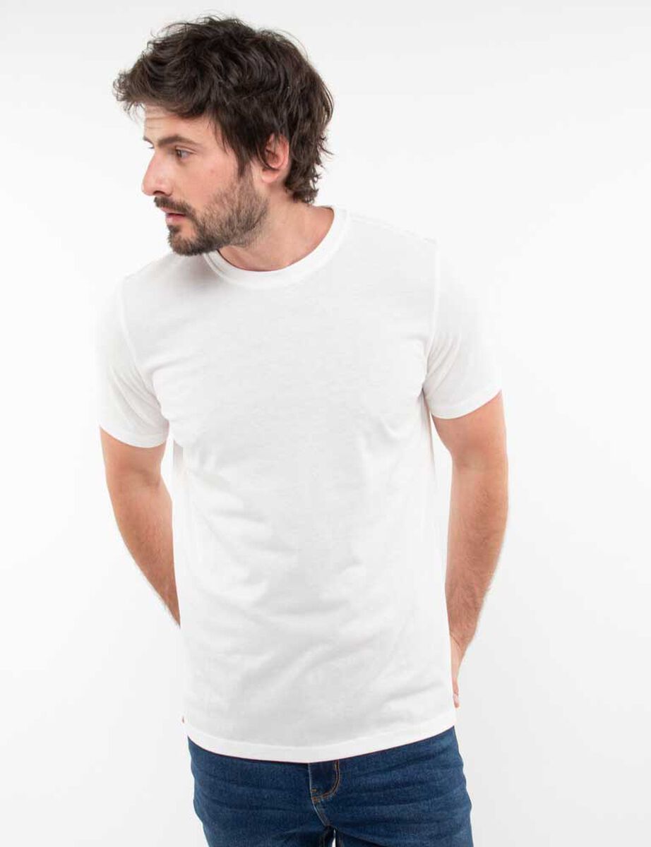 Polera Slim Lisa Manga Corta Hombre Zibel