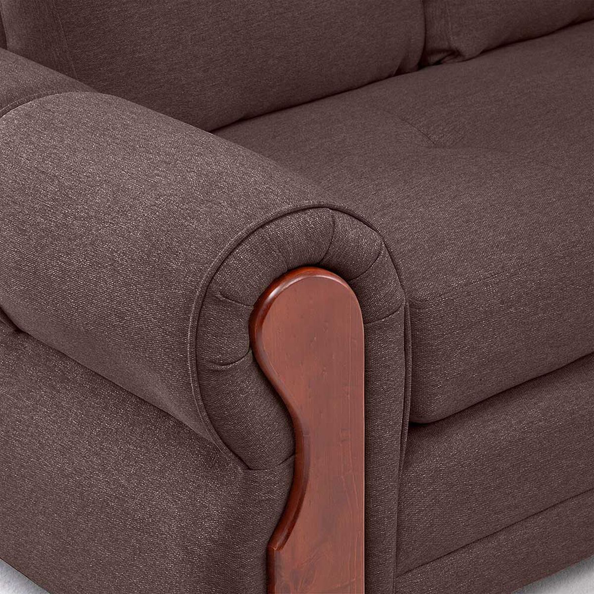 Sof&aacute; Seccional Living Factory Michigan 6 Cuerpos Caf&eacute;