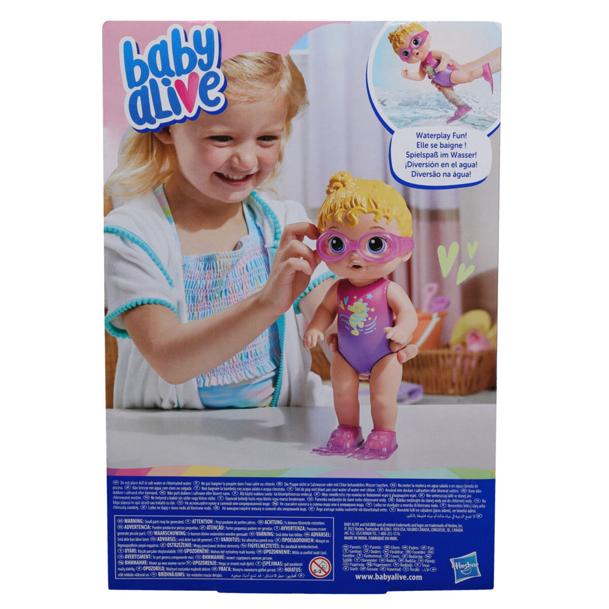 Muñeca Sunny La Nadadora Cabello Rubio Baby Alive