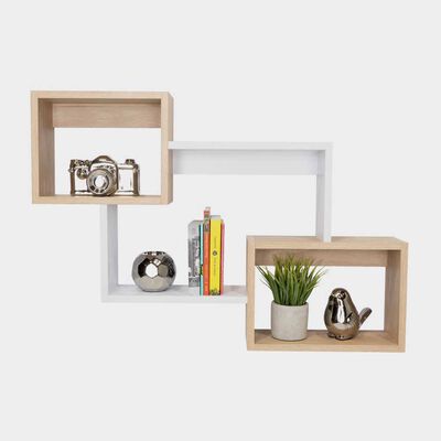 Imagen 2 del producto Repisa 3 Módulos TuHome Alfa Café Claro Blanco