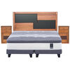 Cama Europea 2 Plazas Titanium New + Set Colonia