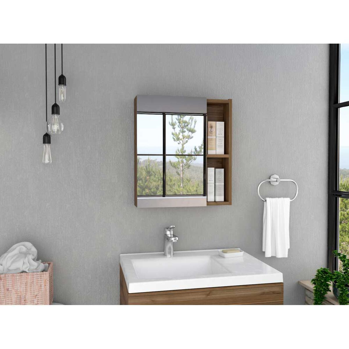 Botiqu&iacute;n con Espejo TuHome Labelle 1 Puerta Gales