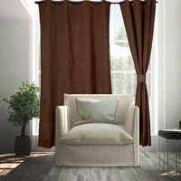 Set Cortinas Doral Amazon City  220 x 140 cm Café