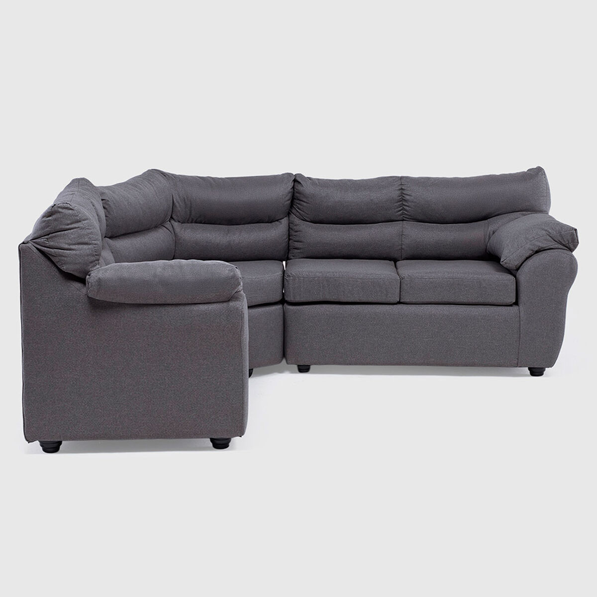 Seccional Muebles MPR Array&aacute;n 2-1-2 CuerposTela Gris Oscuro