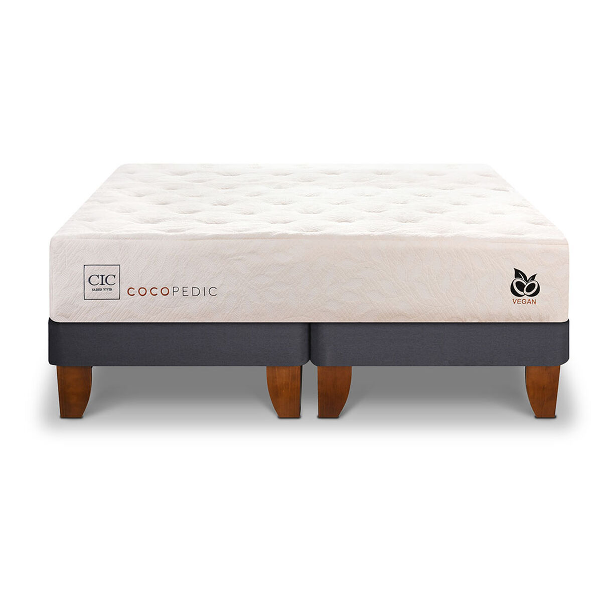 Cama Europea CIC Base Dividida 2 Plazas Cocopedic