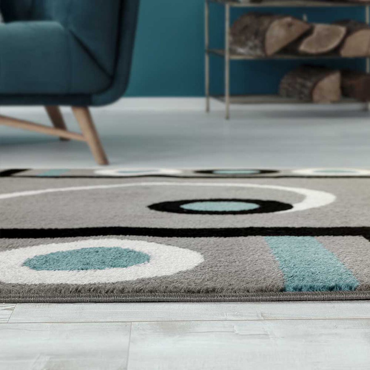 Alfombra  Modalfo Florida Azul 160 x 210 cm