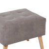 Pouf Latam Home Niza Cuero Kentucky Gris