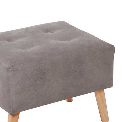 Imagen 2 del producto Pouf Latam Home Niza Cuero Kentucky Gris