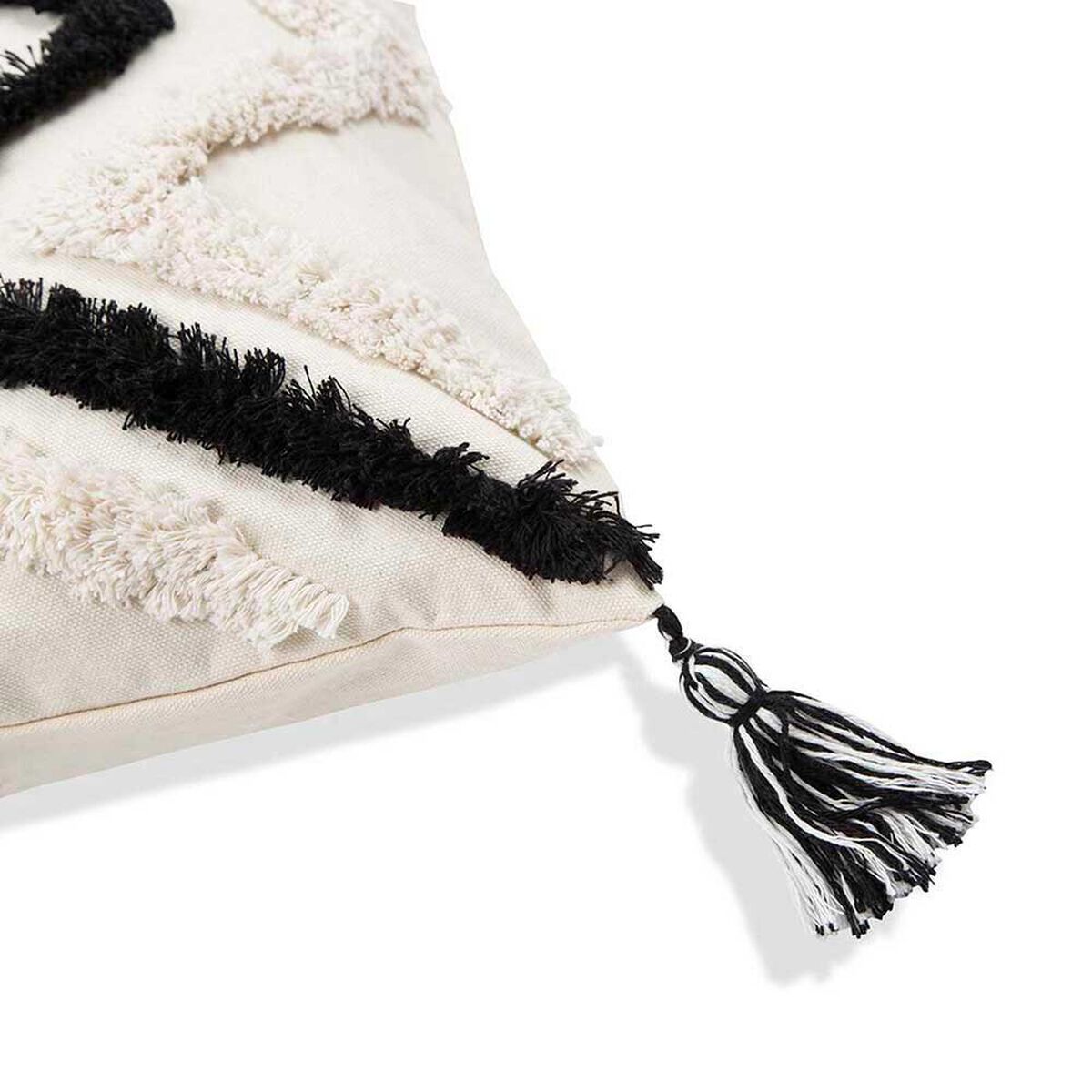 Coj&iacute;n Decorativo Casanova Blanco Negro 45 x 45 cm