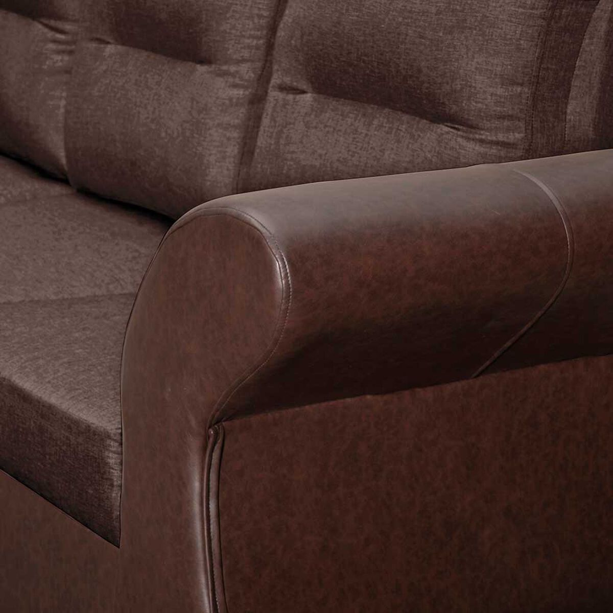 Juego de Living Diseño A&M Home Zara Sofá 3 Cuerpos + Dos Sillones 1 Cuerpo Chocolate