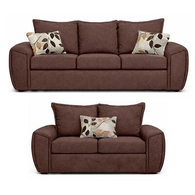 ELEGANT DETAIL Juego de Living Elegant Detail New Houston 3-2 Cuerpos Café