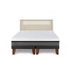 Cama Europea CIC Base Dividida 2 Plazas Balance + Respaldo Munich Alpino