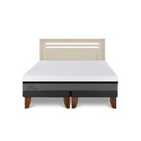 Cama Europea CIC Base Dividida 2 Plazas Balance + Respaldo Munich Alpino