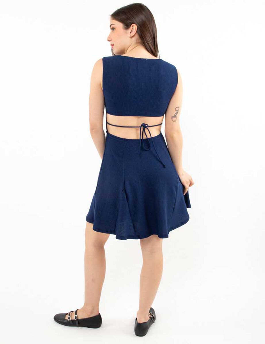 Vestido Corto Sin Mangas Mujer Icono