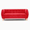 Sof&aacute; Barra Design Gracia 3 Cuerpos Rojo