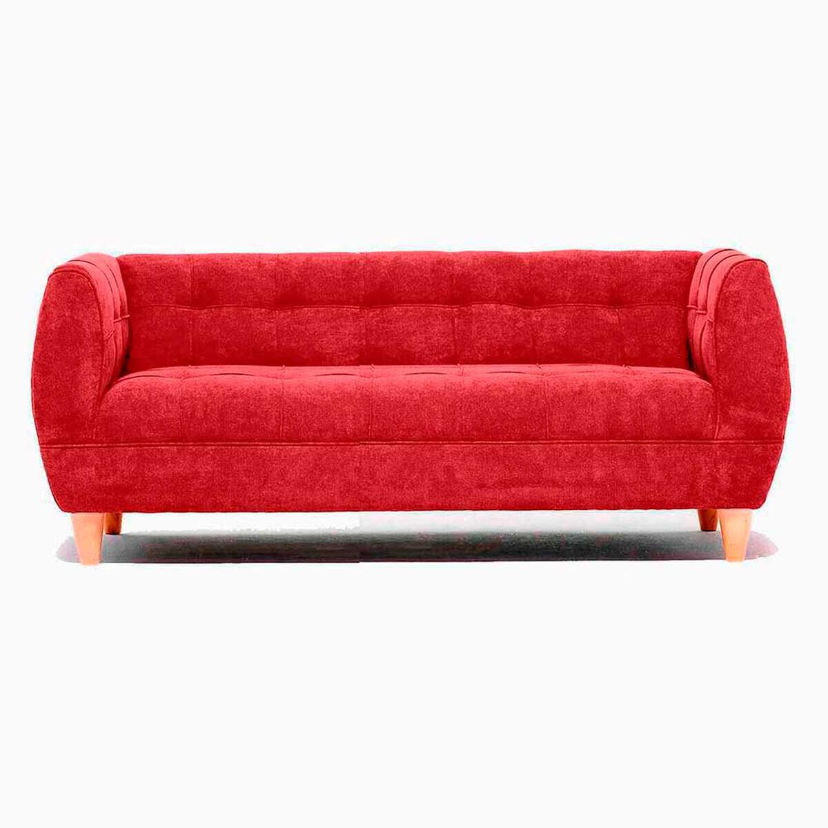 Sof&aacute; Barra Design Gracia 3 Cuerpos Rojo