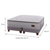 Cama Europea Flex S&uacute;per King Heritage + Respaldo Tachas + Veladores Roma