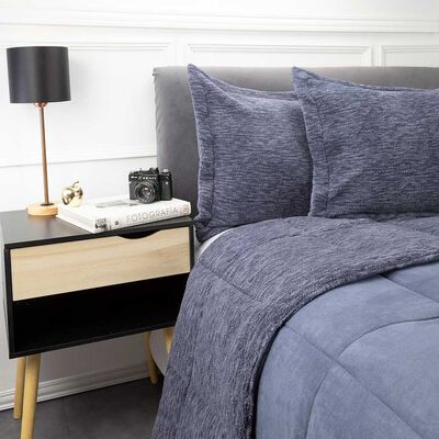 Imagen 2 del producto Plumón Melange Sherpa Zibel 1.5 Plazas Azul, Cafe