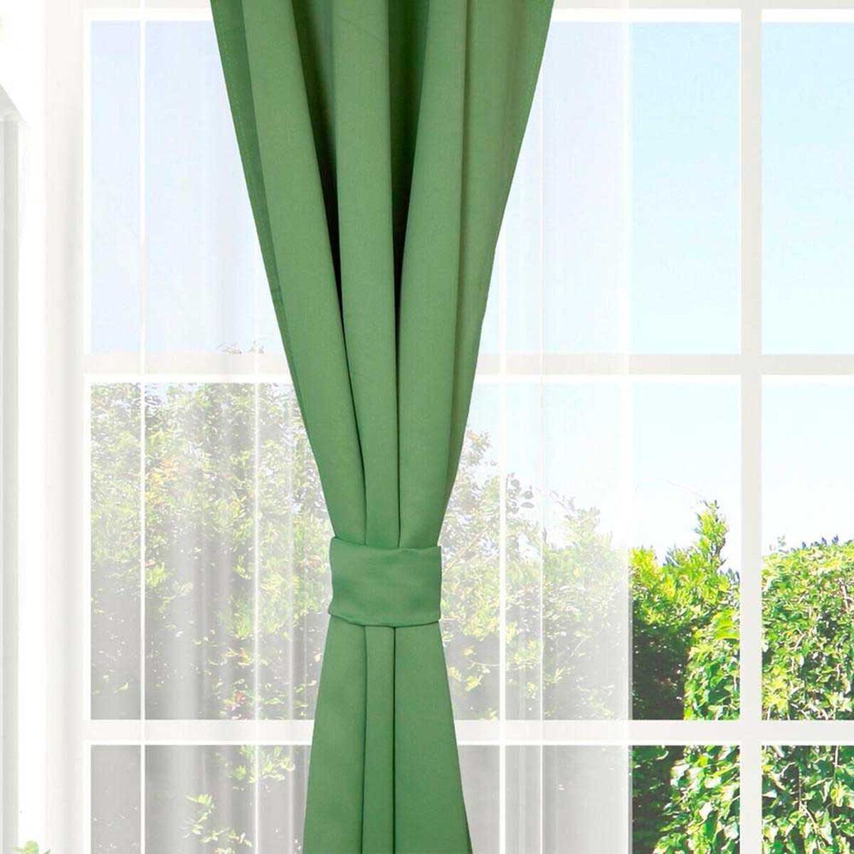 Combo Cortinas Doral Black Out Victoria  220 x 140 cm Verde