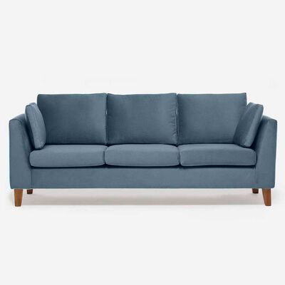 Sofá Barra Design Estocolmo 3 Cuerpos Petróleo