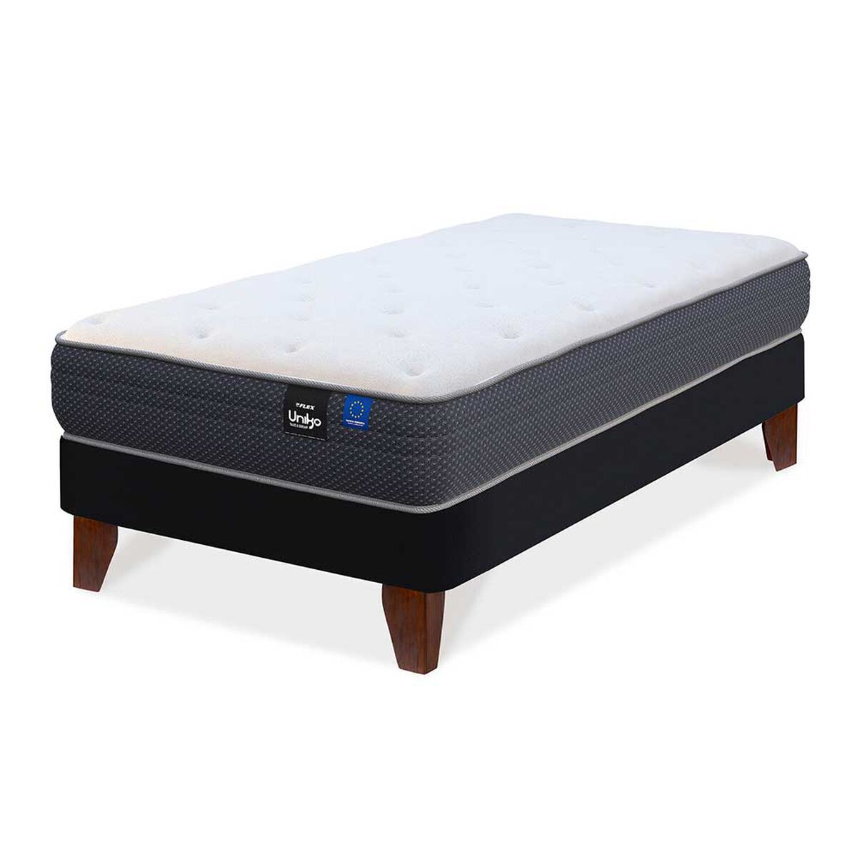 Cama Europea Flex 1,5 Plazas Uniko