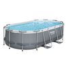 Piscina Estructural Bestway Power Steel Gris Oval 427 x 250 x 100 cm 7250 lt 