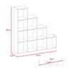 Combo Arrimo + Panel TV 55" + Biblioteca Escalera Tuhome Beijing Wengue
