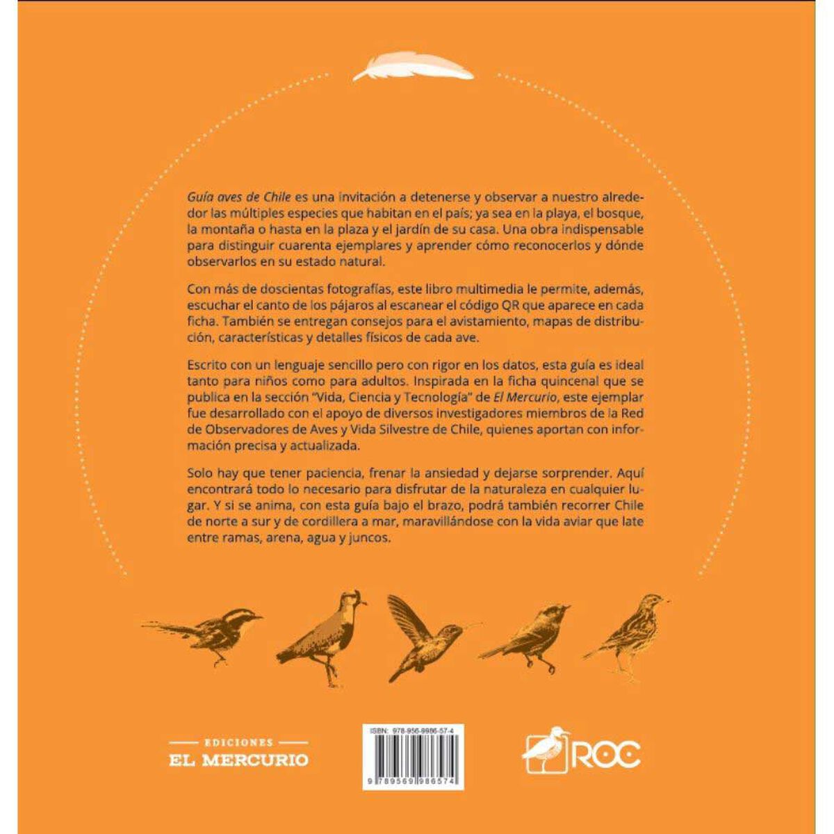 Libro Guía Aves de Chile Varios Autores Editorial Ediciones El Mercurio