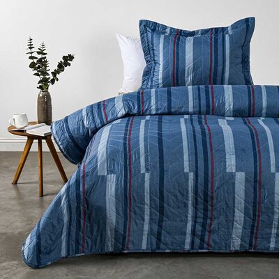 Quilt Estampado American Family 1,5 Plazas Marine
