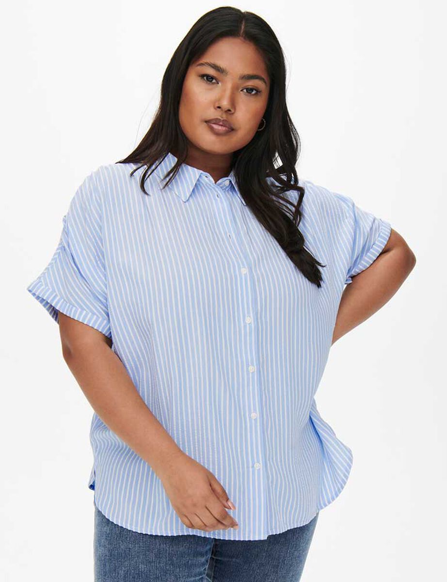 Blusa Rayas Manga Corta Mujer Only Carmakoma