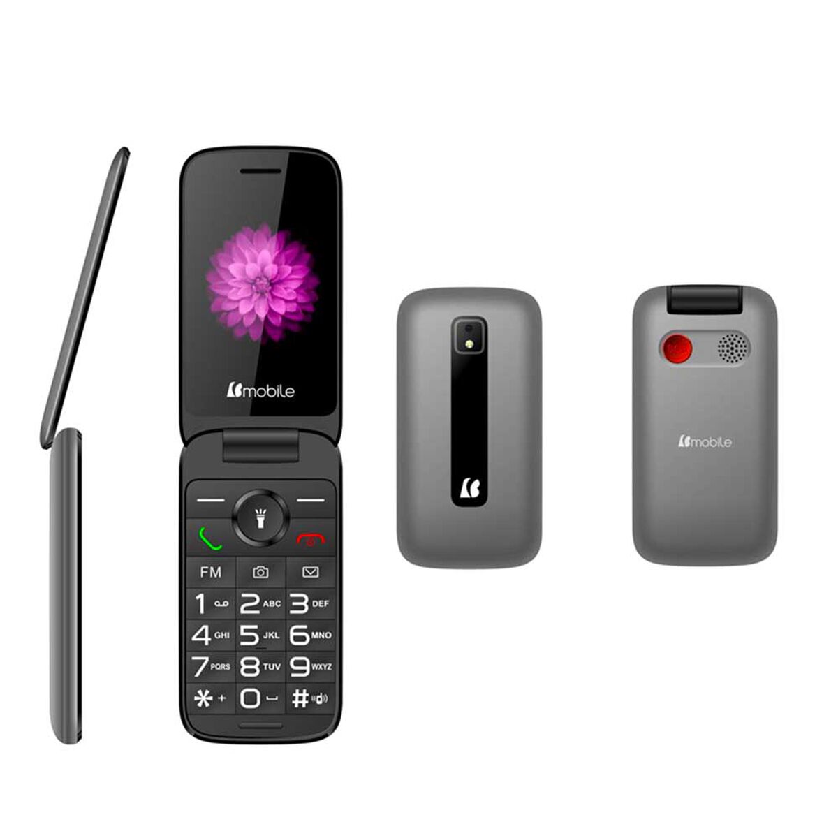 Celular Básico Bmobile C41 128MB 2,8" Gris Liberado