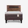 Cama Europea Rosen 1 Plaza New Style 4 Plus + Respaldo Ferrara
