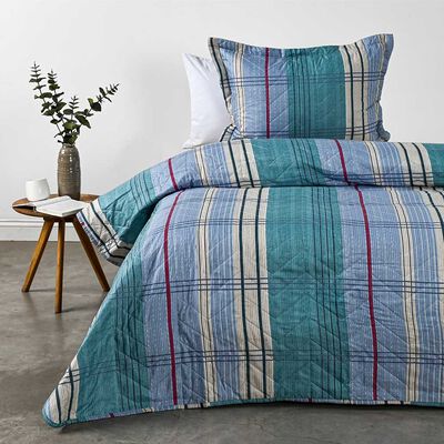 Quilt Estampado American Family 1,5 Plazas Jade