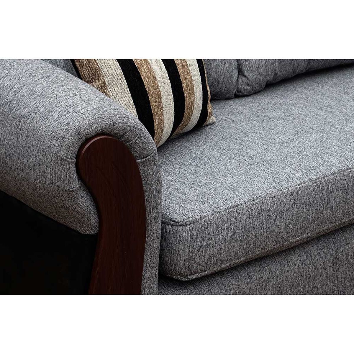 Sof&aacute; Seccional Elegant Detail New Girona modular Gris Claro