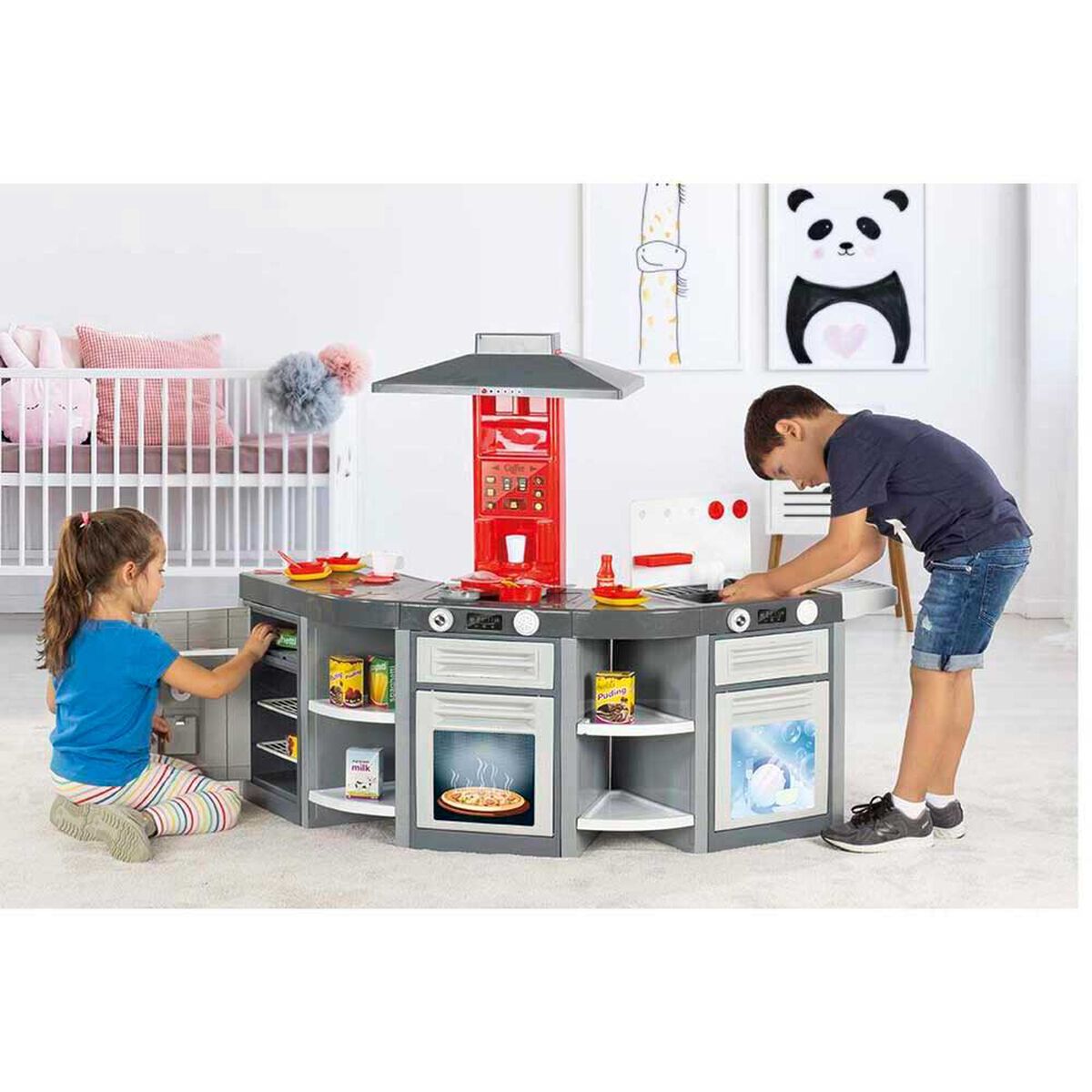 Set De Cocina Triple Gris Dolu