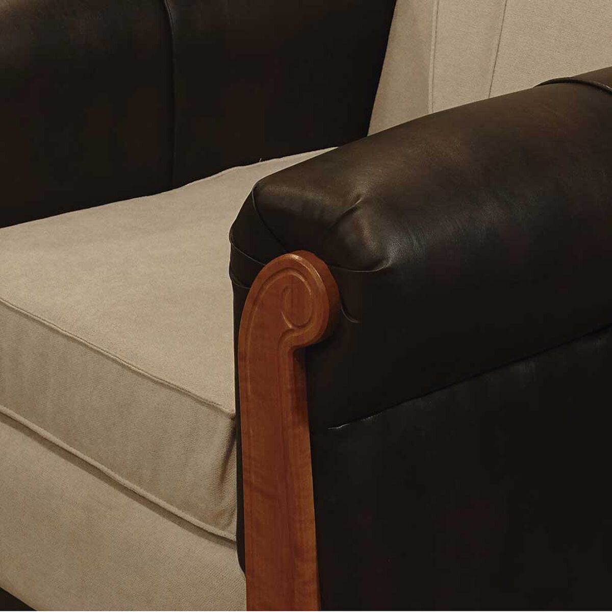 Juego de Living Elegant Detail Marsella Sofá 3 Cuerpos + Sofá 2 Cuerpos Beige