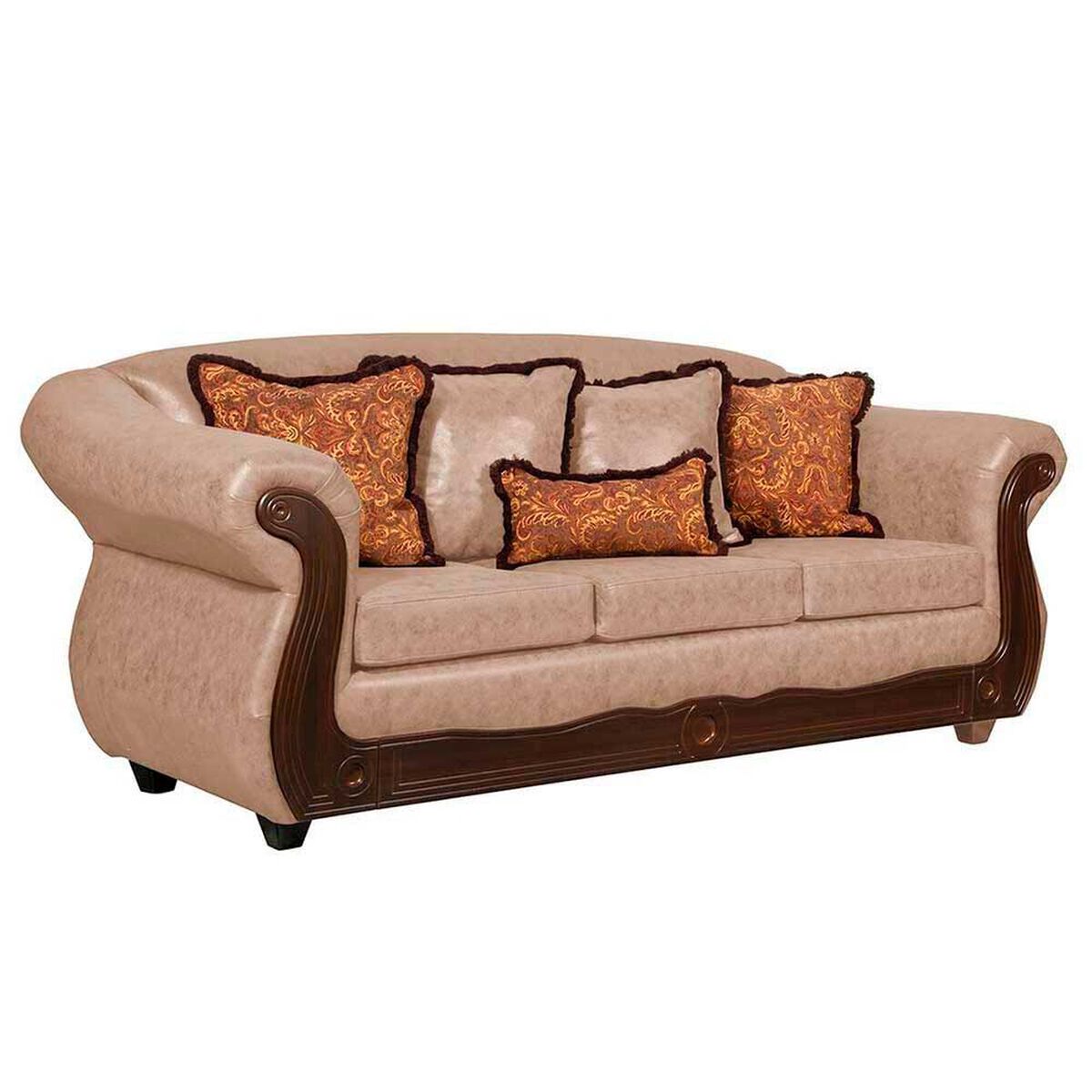 Sof&aacute; Black Factory Estambul 3 Cuerpos Beige