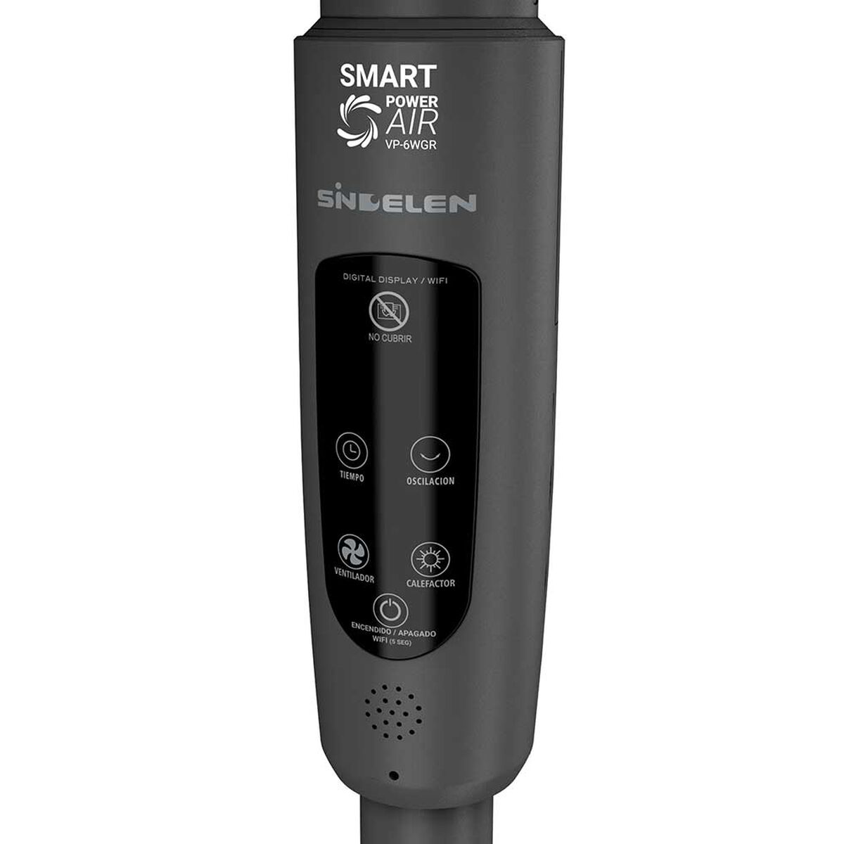 Ventilador Calefactor de Pedestal Sindelen VP-6WGR Gris