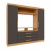 Closet Yardas Trinidad 2 Puertas 3 Cajones Bicolor
