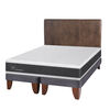 Cama Europea CIC Base Dividida King Ortopedic + Respaldo Baker