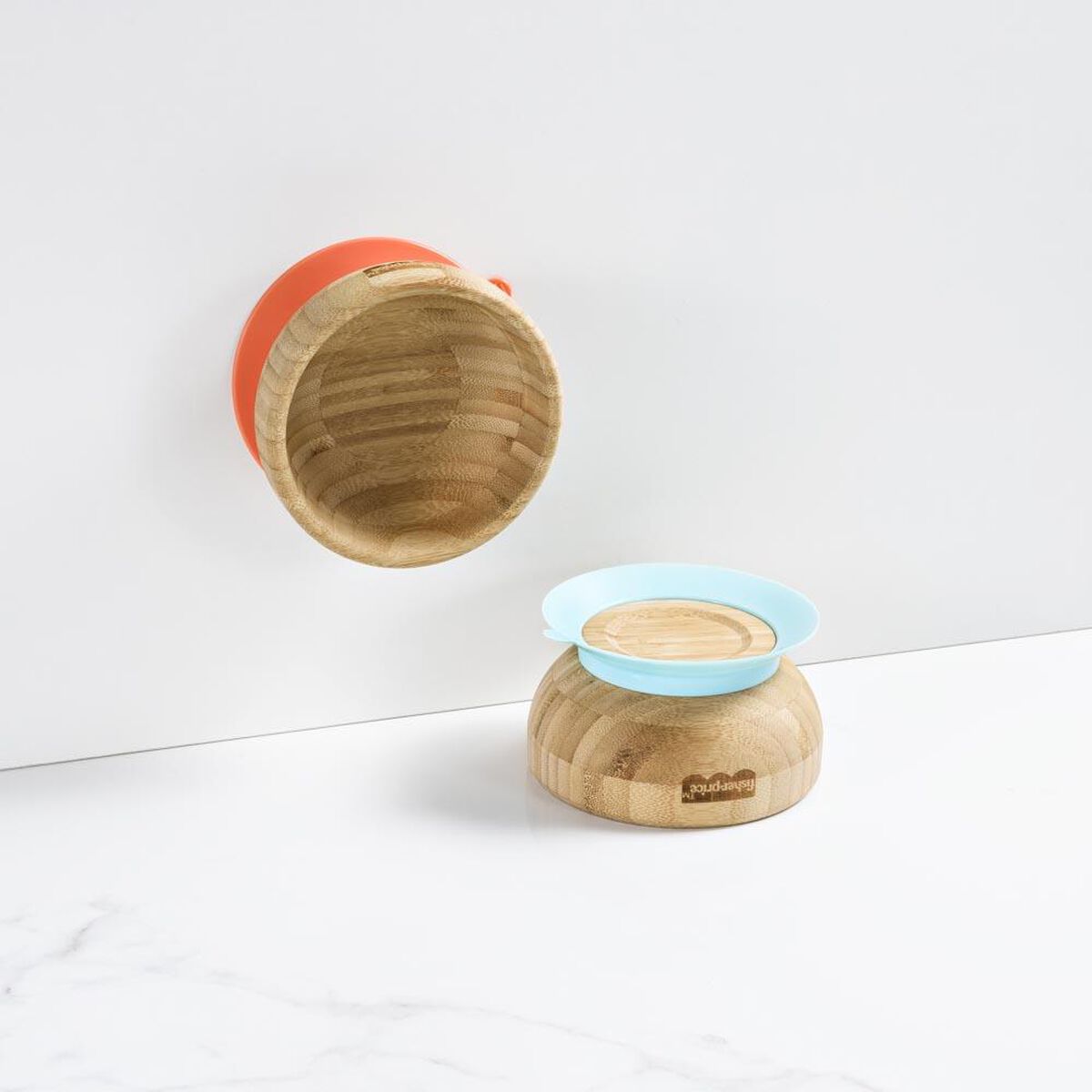 Bowl Para Niños Ventosa Bambú Rosa Fisher Price