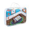 Frazada Reversible Bebe Animalitos Celeste Bebesit