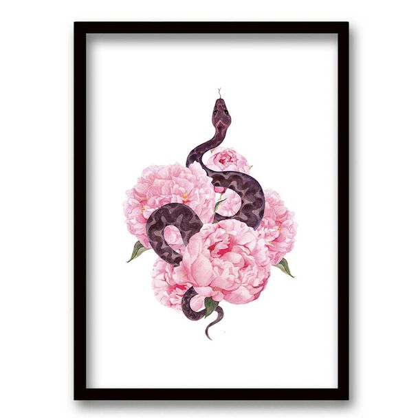 Cuadro Decorativo Retela Snake Rose 40 x 30 cm