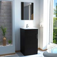 Mueble para Lavamanos + Gabinete Espejo TuHome Madrid + Lavamanos