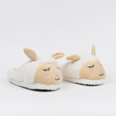 Imagen 1 del producto Pantufla Oveja Mujer Icono Blanco