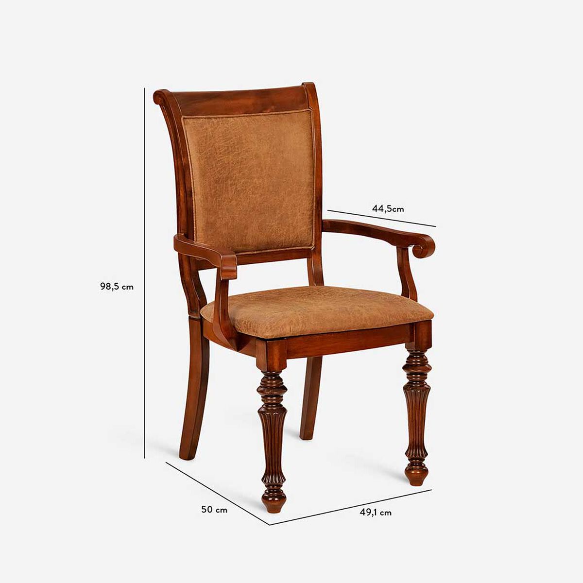 Juego de Comedor CIC New Carrera 6 Sillas + 2 Sitiales Mont Cherry