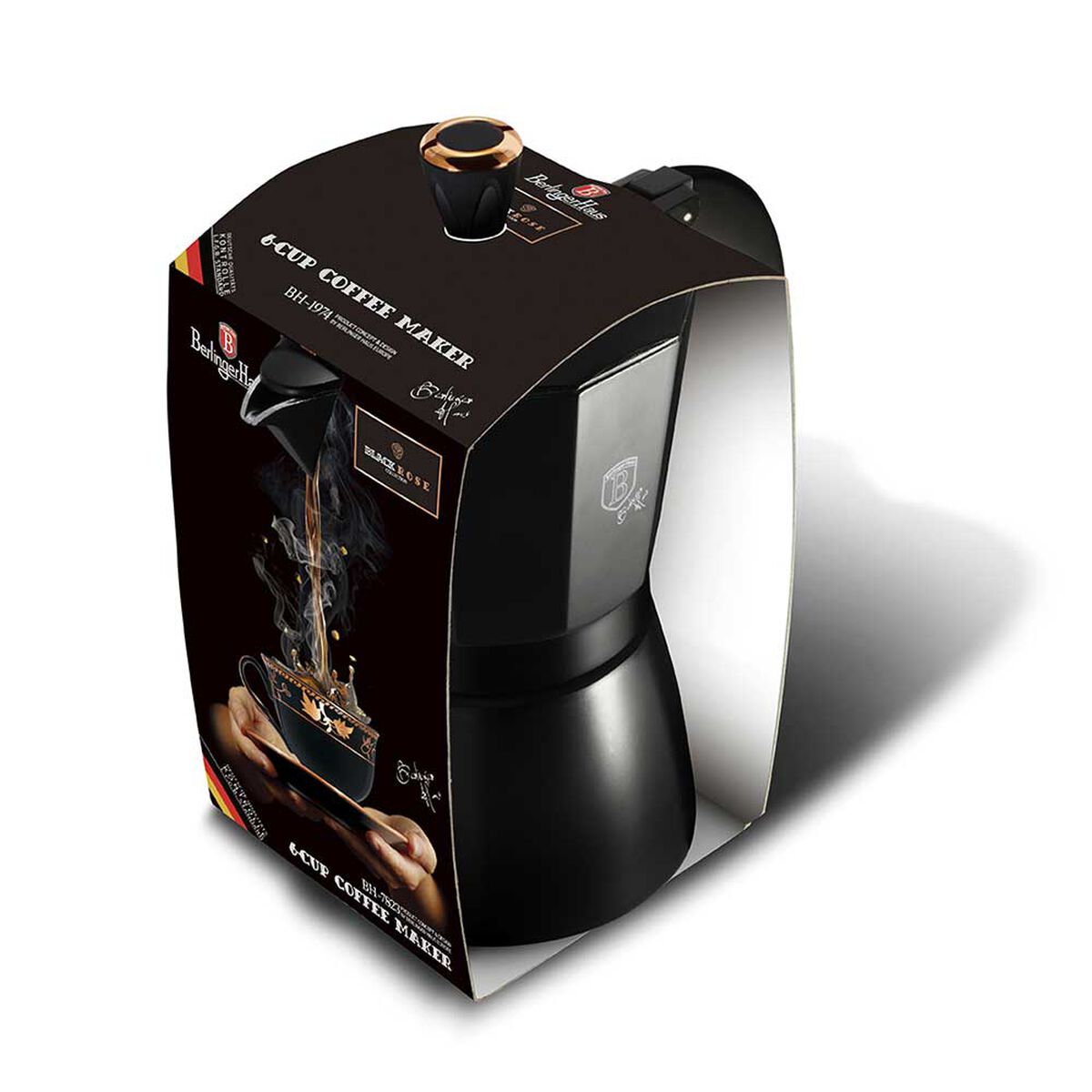 Cafetera Berlinger Haus Aluminio Negro