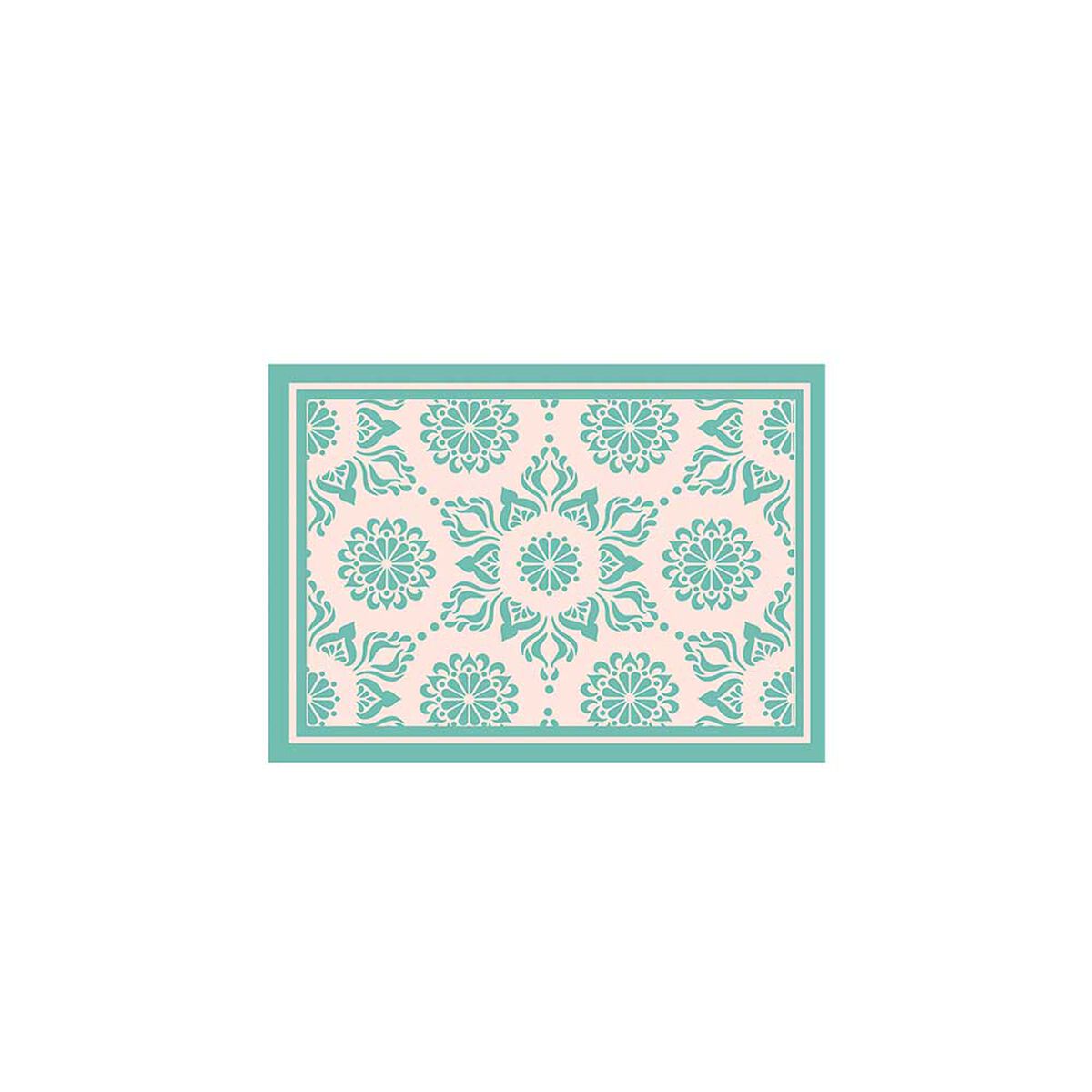 Set 2 Alfombra Davanti Hindú Turquesa 45 x120 Hindú Turquesa