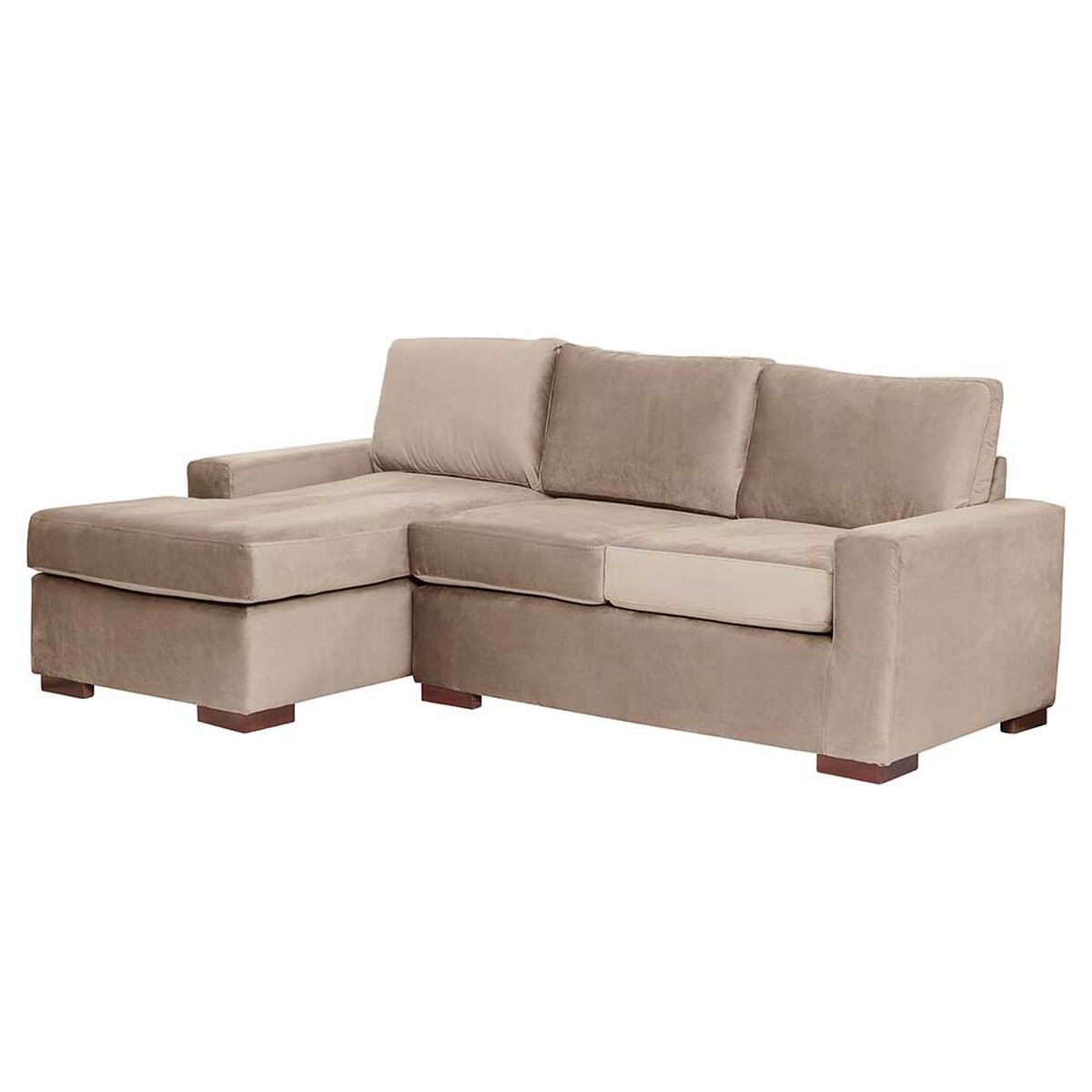 Sof&aacute; Seccional Izquierdo Latam Home Livorno 3 Cuerpos Beige